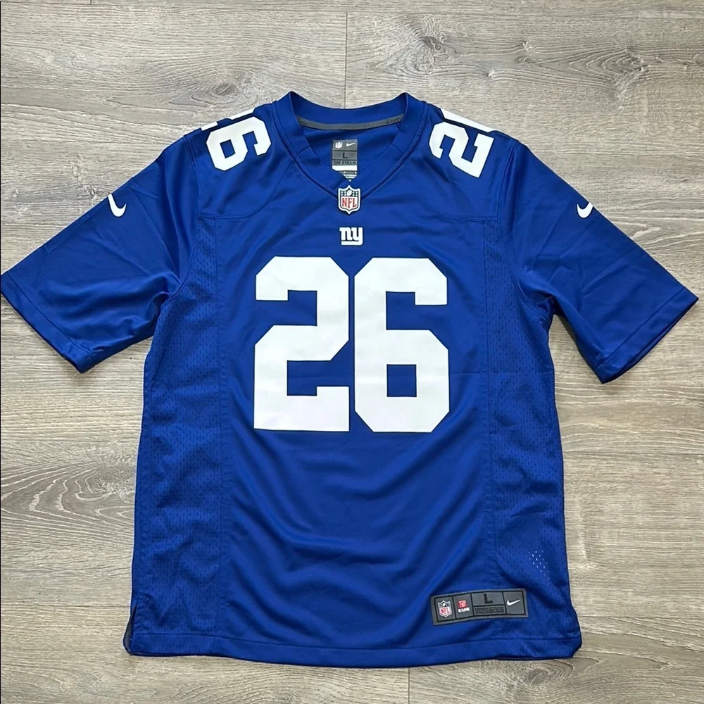 Nike Blue and White Jersey Authentic NFL Shirt